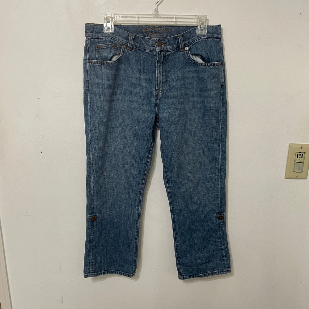 Lauren Ralph Lauren Jeans Co Womens Medium Wash Cropped Denim‎ Jeans Size 6 READ